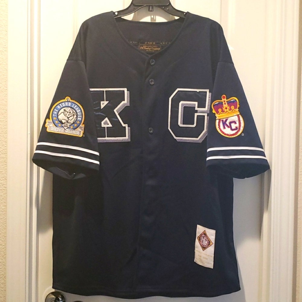 VINTAGE NWT NLBM KANSAS CITY MONARCHS #25 XL JERSEY